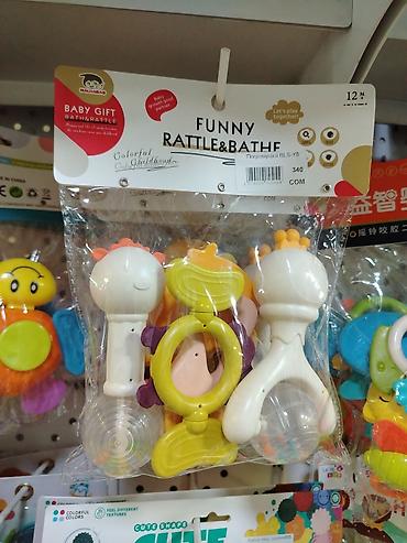 фирменные погремушки: Набор игрушек-погремушек для купания и игры “FUNNY RATTLE & BATHE” — 1