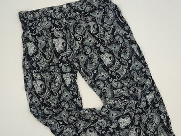 spodnie woskowane bershka: Material trousers for women, size S (EU 36)