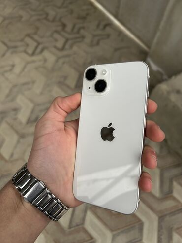 Apple iPhone: IPhone 14, 128 GB, Ağ, Simsiz şarj, Face ID, Sənədlərlə