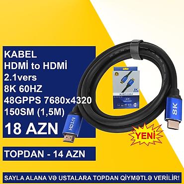 Digər kompüter aksesuarları: HDMİ Kabellər SAYLA ALANA VƏ USTALARA TOPDAN QİYMƏTLƏ VERİLİR! ⭐Type-C — 15