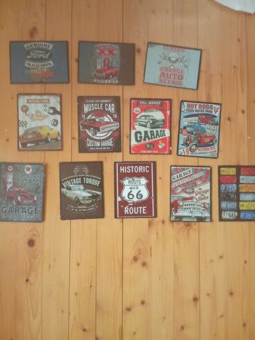 Opel: Retro avtomobil temalı MDF plakatlar dəsti - Mövzu: klassik