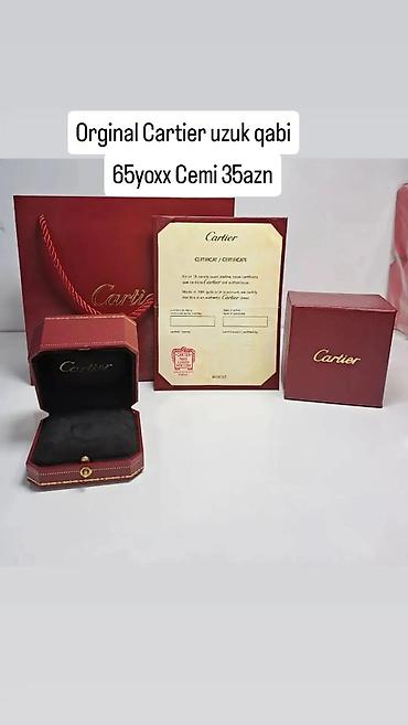 Digər aksesuarlar: Cartier orginal Qablaşma
Üzuk qutusu Endrimden yararlanin — 1