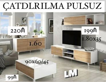 Другая мебель на заказ: _*TV STEND _TV altı/Komod/jurnal masa*_ *Yeni və sifarişlə* 💥
