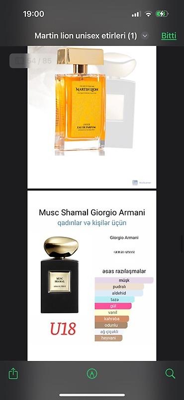 Ətriyyat: Martin Lion unisex ətirləri - müxtəlif ətirlər təklif edir. Hər bir — 3