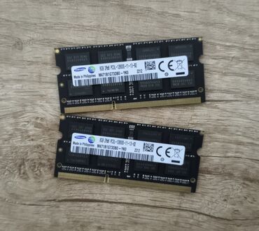 оперативная память ddr3l sdram: Оперативдик эс-тутум, Жаңы, Samsung, 8 ГБ, DDR3, 1600 МГц, Ноутбук үчүн