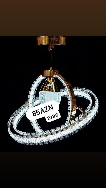 stol lampaları: Led Çılçıraq, 4 və daha çox lampa, Metal — 6
