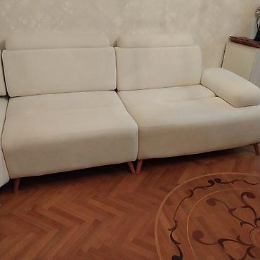Divanlar: Məhsul: Açıq krem rəngli L formalı künc divan Təsvir: - Müasir — 4