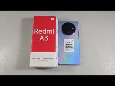 Redmi: Redmi, Redmi A3, Б/у, 256 ГБ, цвет - Голубой, 2 SIM