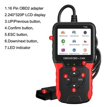 Alati za automobile: Novo- T06 OBDII / EOBD + CAN Dijagnostika Funkcije: Čitanje kodova — 9