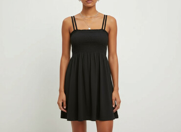 sukienki na lato tanie plus size: H&M, Sukienka damska, rozmiar S