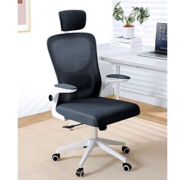 Ofis və oyun kresloları: Yeni, Təkərli, Qolları tənzimlənir, Parça — 12