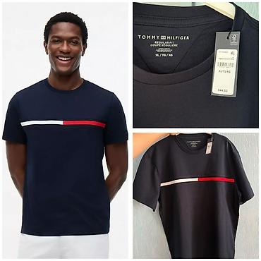 Kişi geyimləri: Futbolka, Tommy Hilfiger, XL, rəng - Göy — 1