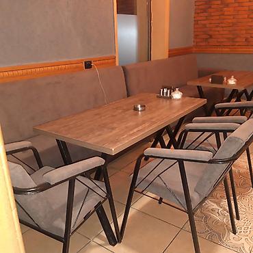 Sifarişlə restoran mebeli: Stullar ilə, Dördbucaq masa — 3