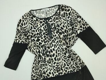 czarne bluzki z koronką sinsay: Blouse, 2XL (EU 44), condition - Very good