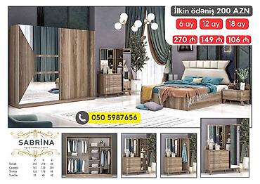 avanqart: 2 təknəfərlik çarpayı, Dolab, Termo, 2 tumba, Azərbaycan, Yeni — 9
