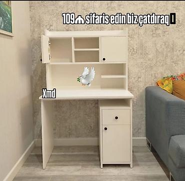 Uşaq masaları: Oğlan və qız üçün, Yeni, Siyirməli, Yazı masası, Stulsuz — 1