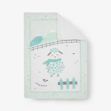 oleo mac: KikkaBoo Super Soft Sherpa baby ćebence 80x110 – Sleepy Sheep (šifra — 1