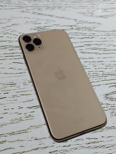 iphone 11 дешево: IPhone 11 Pro Max, Б/у, 256 ГБ, Золотой, Чехол, 100 %