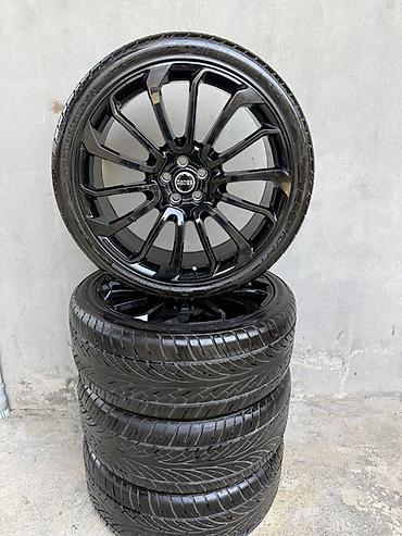 p4 disk: Range Rover üçün orijinal qara parıltılı disklər və şin komplekti - 4 — 4