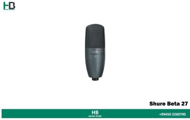 микрафон: Mikrofon "Shure Beta 27"
Studio mikrofon Beta 27