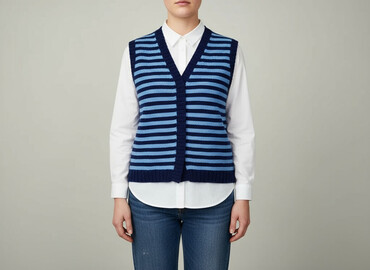 lidl sweter w paski: Women`s waistcoat, size XL