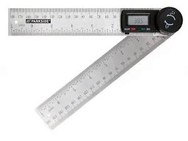 Ostali merni alati: Digitalni ugaoni lenjir Parkside - Metalni dvokraki lenjir sa — 6