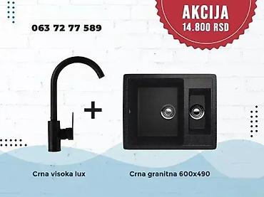 Sudopere: Granitna sudopera + slavina 💥 Veliki izbor granitnih sudopera u setu — 3