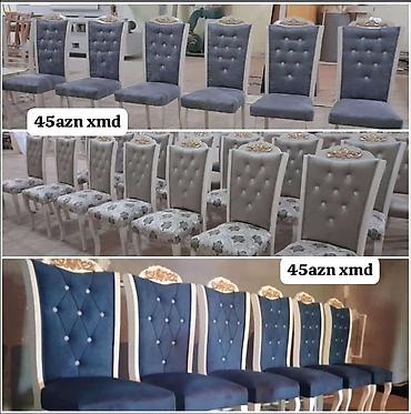 ev stul: Mətbəx və qonaq otağı üçün klassik dizaynlı yumşaq stullar - Yüksək — 3