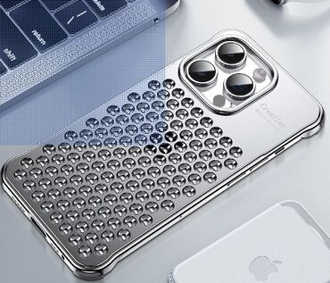 чехлы для айфона: IPhone 15 Pro Max, Новый, 256 ГБ, Серебристый, Чехол