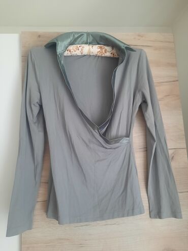 dvobojna haljina sivo crna: M (EU 38), Pamuk, bоја - Siva