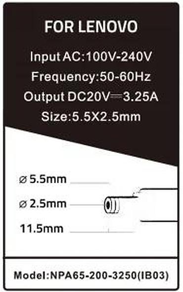 Adapteri i punjači za laptop: Gembird punjač za Lenovo laptop – AC adapter - Brend/model: Gembird — 15