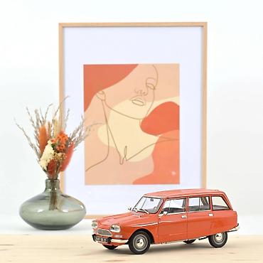 polovni casio satovi: Citroën Ami 8 Break 1975 Ténéré Orange – Die-Cast Norev 🚗🧡 Norev — 1