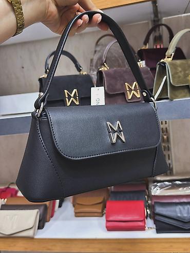 bordo crvena: Elegantna damska torba MONA – model sa kratkom ručkom - Kompaktna — 3