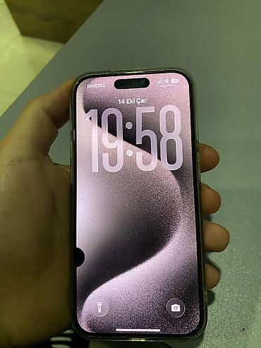 ipone 8 pilus: IPhone 15 Pro, 128 GB, Natural Titanium, Simsiz şarj, Face ID — 8