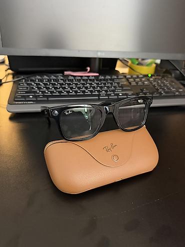рэй бэн мета: Солнцезащитные очки очки, Ray-Ban, Унисекс, Вайфареры, Оригинал, Б/у — 1