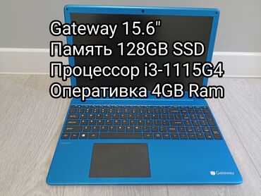 ноутбук intel core i3: Ноутбук, Gateway, 4 ГБ ОЗУ, Intel Core i3, 15.6 ", память SSD