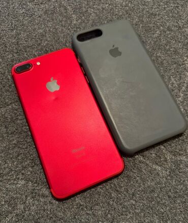 Apple iPhone: IPhone 7 Plus, Б/у, 128 ГБ, Красный, Чехол, 67 %