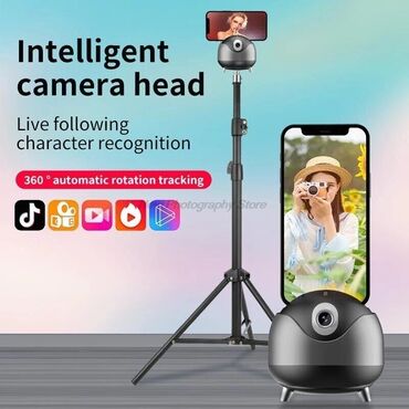 telefon tutacagı: Telefon və planşet üçün Q8 stabilizatoru, 360 dərəcə fırlanma ilə Q8