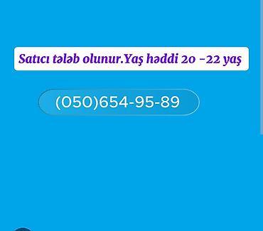 Satış: Satış məsləhətçisi tələb olunur — 1