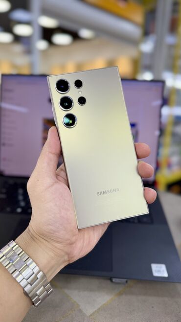 клей для телефона: Samsung Galaxy S24 Ultra, Колдонулган, 512 ГБ, түсү - Боз, 1 SIM, 2 SIM, eSIM