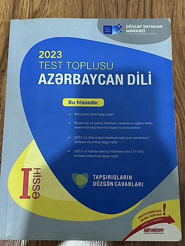 Testlər: Məhsul: 2023 “Test Toplusu – Azərbaycan dili”, I hissə Nəşriyyat — 1