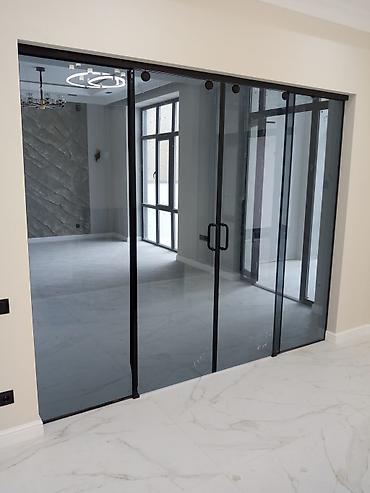 Перегородки на заказ: На заказ Цельностеклянная перегородка, Бесплатный замер, Бесплатная доставка, Бесплатная установка — 3