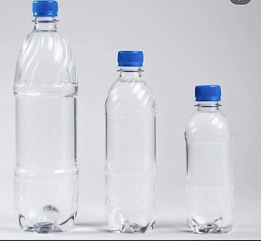 saxlama qab: Plastik butulkalar və qablar Müxtəlif həcm və formalarda şəffaf — 1