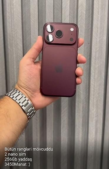 - Bütün rəngləri mövcuddur - 2 nano SIM - 256 GB yaddaş - Qiymət: 3450
