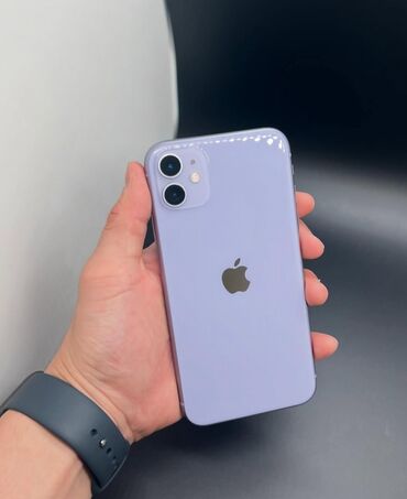 бу телефоны: IPhone 11, Б/у, 128 ГБ, Deep Purple, Защитное стекло, Кабель, 77 %