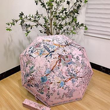 карманный зонтик: ЗОНТИКИ DIOR 2/1 СПФ 50 и от дождя - Купол: 8-ми спицевый, округлой — 1