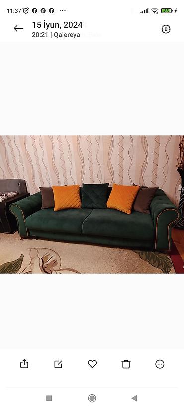 Divan, İşlənmiş, Açılmayan, Bazasız, Vеlur parça lalafo.az -da Divan, İşlənmiş, Açılmayan, Bazasız, Vеlur parça