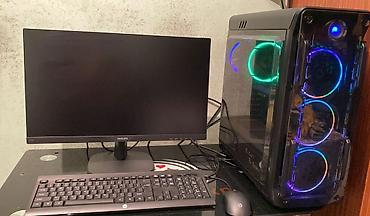 Masaüstü kompüterlər və iş stansiyaları: Gaming masaüstü kompüter – RGB işıqlı şüşə ön panel və yan panel — 4