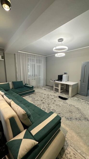сдается 2 комнатная квартира в джале: 2 комнаты, 78 м², Элитка, 2 этаж, Евроремонт
