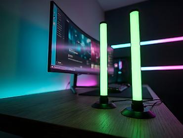 Stol lampaları: İkili Smart RGB Masaüstü İşıq Sütunları (Smart Table Lamp) – Pult və — 10